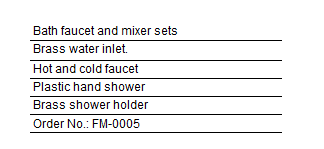 BATH FAUCET & MIXER SET(图2)